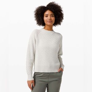 Lululemon Texture Play Crew Sweater Vapor Color
